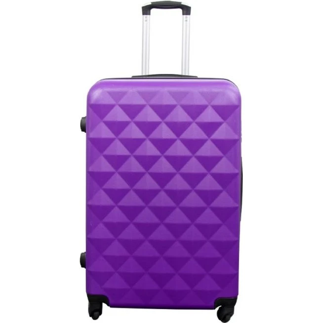 Diamant Lilla Hardcase Kuffert – Stor Smart Rejsekuffert