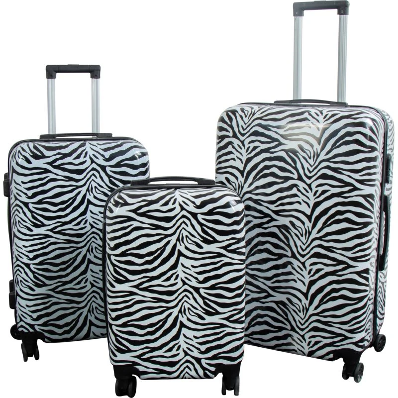 Zebra Kuffertsæt 3 Stk. – Hardcase Letvægt med 4 Hjul