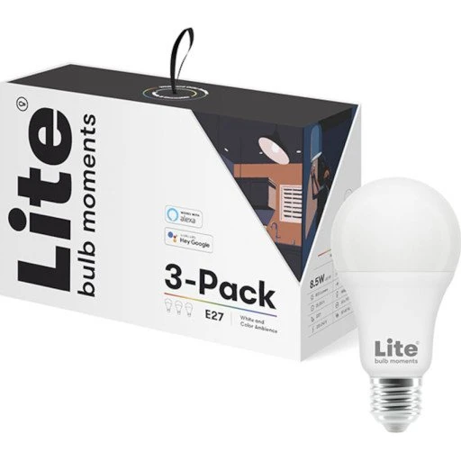 Lite Bulb Moments A60 RGB 2700-6500K E27 9W 3-pak