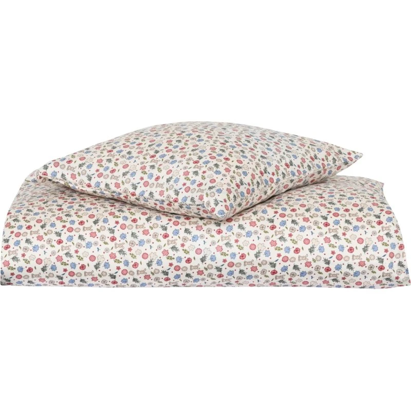 Nuuroo Baby Sengetøj 70x100 cm - 100% Økologisk Bomuldssatin, Blomster