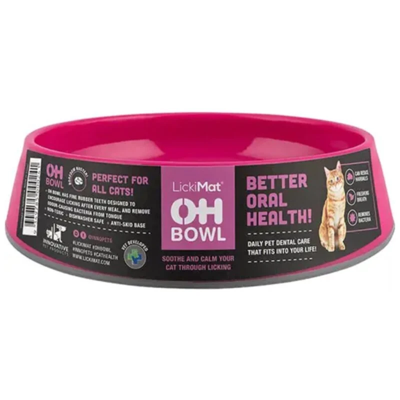 LickiMat OH Bowl Kat Ø15×4,6 cm Sort
