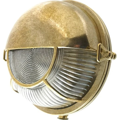 Andromeda 14S skotlampe i støbt messing, 17,5 cm