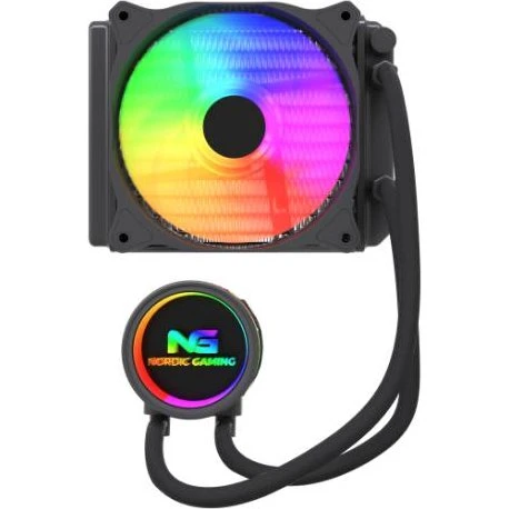 Nordic Gaming LC120 aRGB 120 mm CPU-vandkøler, sort