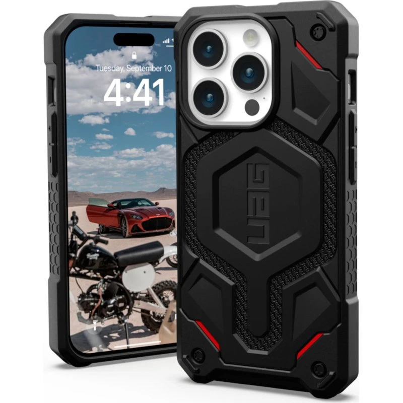 UAG Monarch Pro MagSafe Cover til iPhone 15 Pro Sort