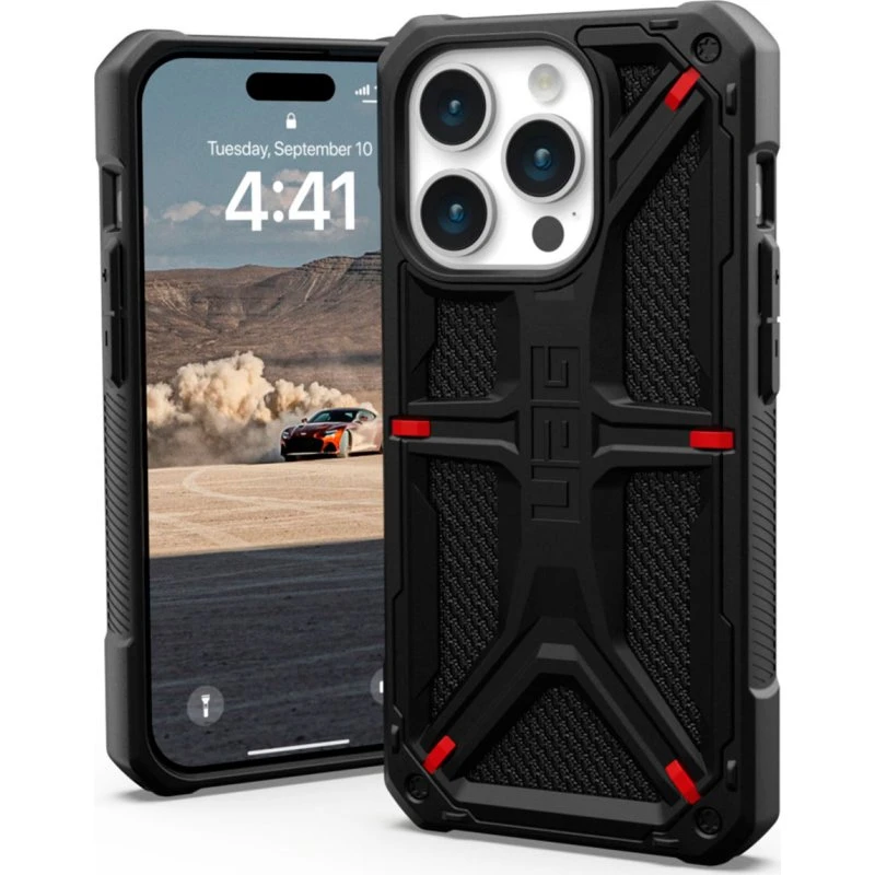 UAG Monarch Kevlar Black til iPhone 15 Pro