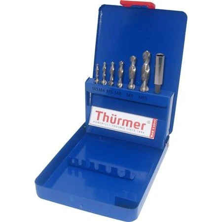 HSS Kombinationssnittappesæt M3-M10, 1/4" sekskantsskaft