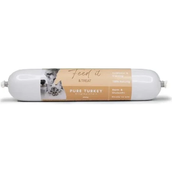 Feed´It og Treat Pure Turkey 400g
