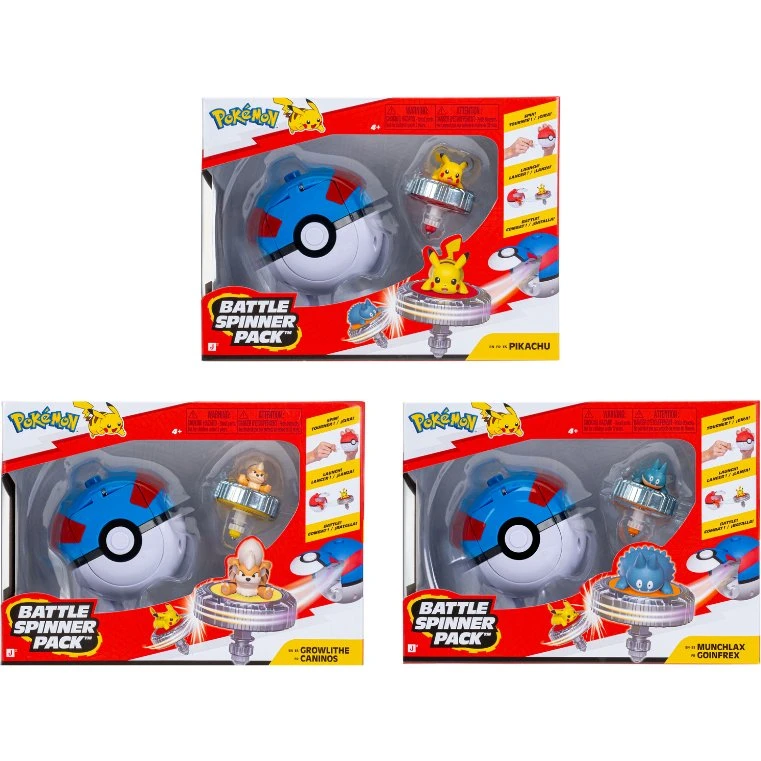Pokémon Battle Spinner - Actionfigur med Poké Ball Launcher