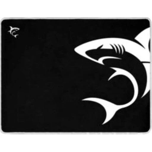 WhiteShark Shark L Gaming Musemåtte, Hvid, Stor