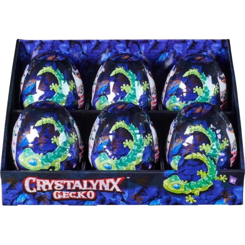 Crystalynx Gecko 22,8 cm Leddelt Actionfigur i Krystalæg