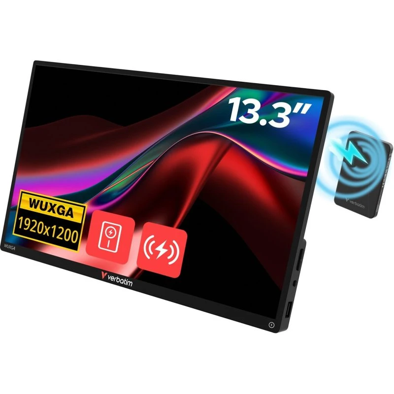 Verbatim 13,3" Touchscreen Monitor WUXGA med trådløs strøm