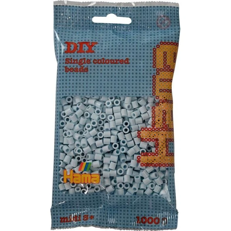 Hama 207-120 Støvet Blå Midi Perler, 1.000 stk