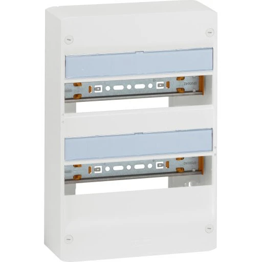 Legrand Drivia gruppetavle 2x13 moduler med jord, hvid