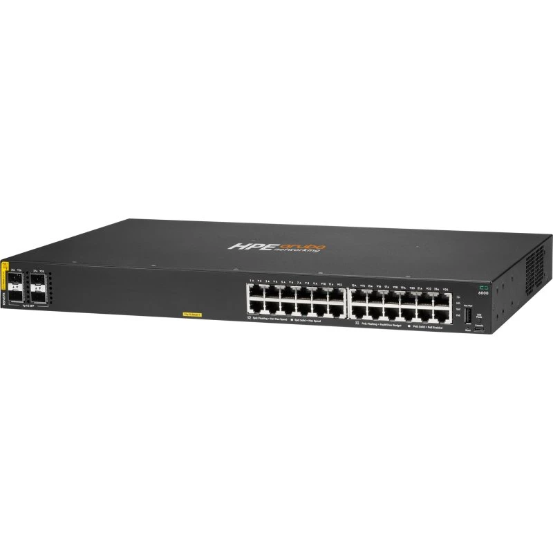 HPE Aruba CX 6000 24p PoE+ Switch 370W