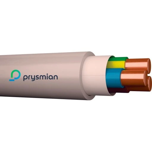 Prysmian 5x2,5 mm² halogenfri installationskabel, UV-beskyttet