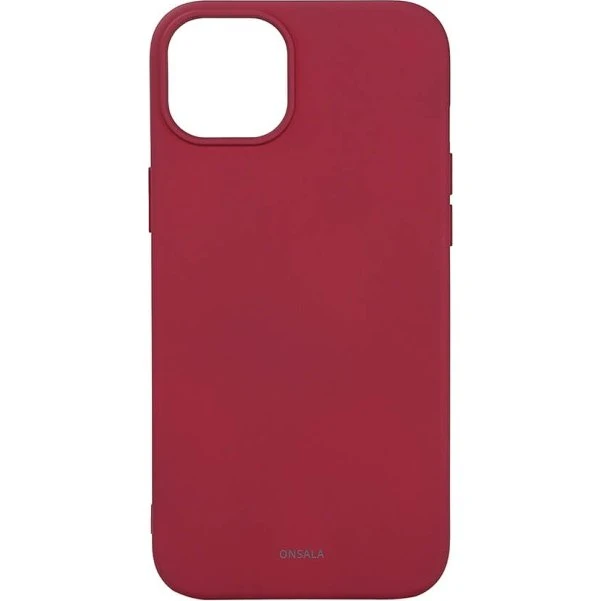 Onsala Recycled MagSerie iPhone 15 Plus Dyb Rød