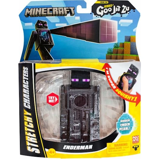 Goo Jit Zu Minecraft Enderman - Elastisk Legetøj 12-13 cm