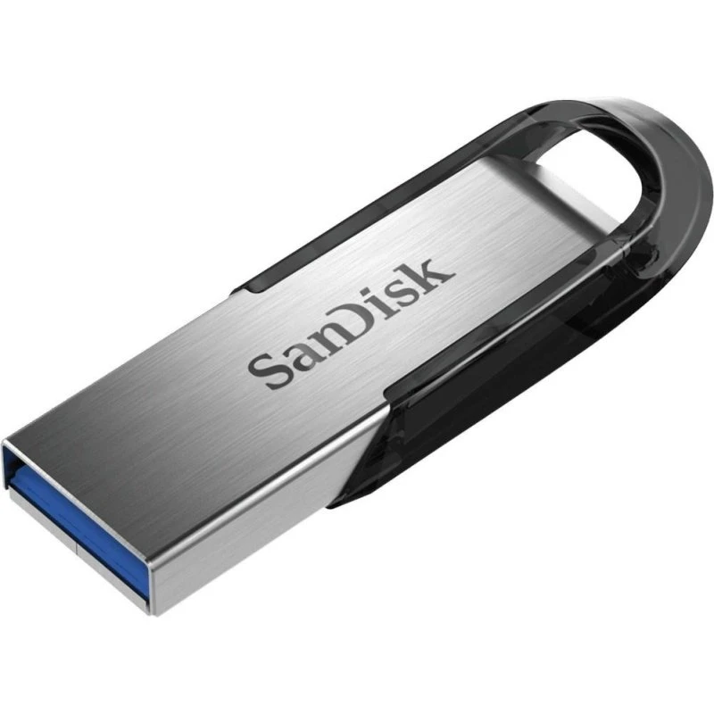 SanDisk Ultra Flair 128 GB USB-A 3.2 Gen 1, sort/sølv