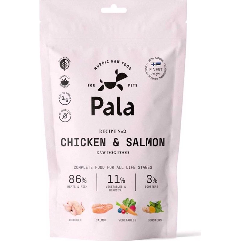 Pala Raw Dog Food Chicken & Salmon, 100g