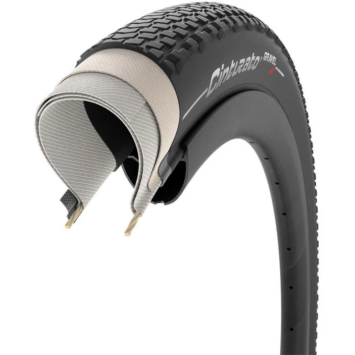 Pirelli Cinturato Gravel Hard 700x45C - Foldedæk, Sort