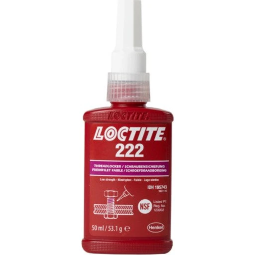 Loctite 222 Gevindsikring, Lav Styrke, 50 ml