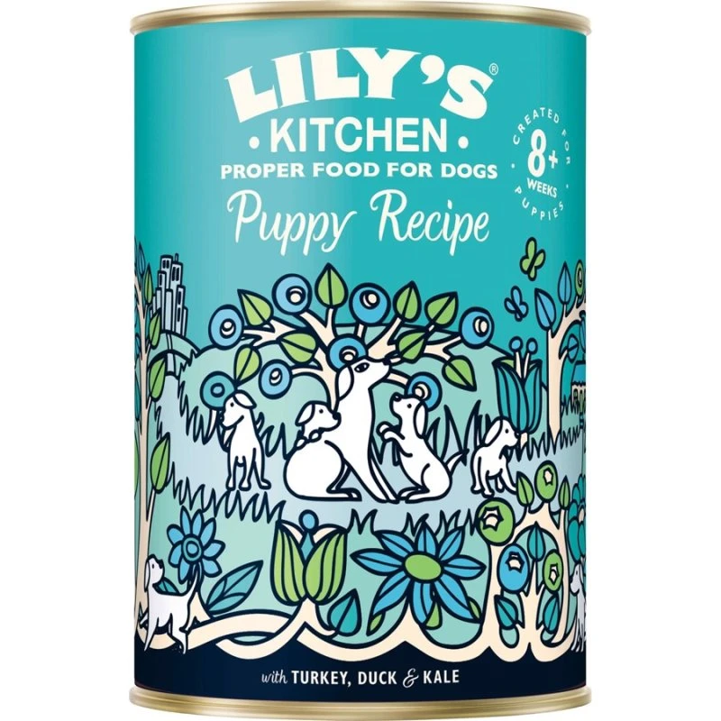 Lilys Kitchen Dåsemad Puppy Recipe Turkey & Duck, 400g