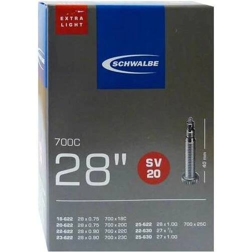 Schwalbe SV20 X-Light racerslange 700x18-25c 40mm racerventil