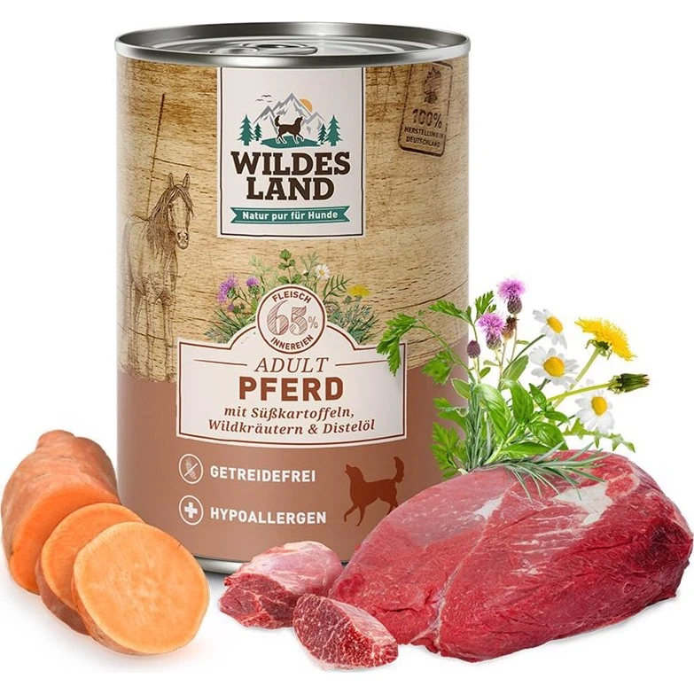 Wildes Land Classic Hest Dåsemad, 400g