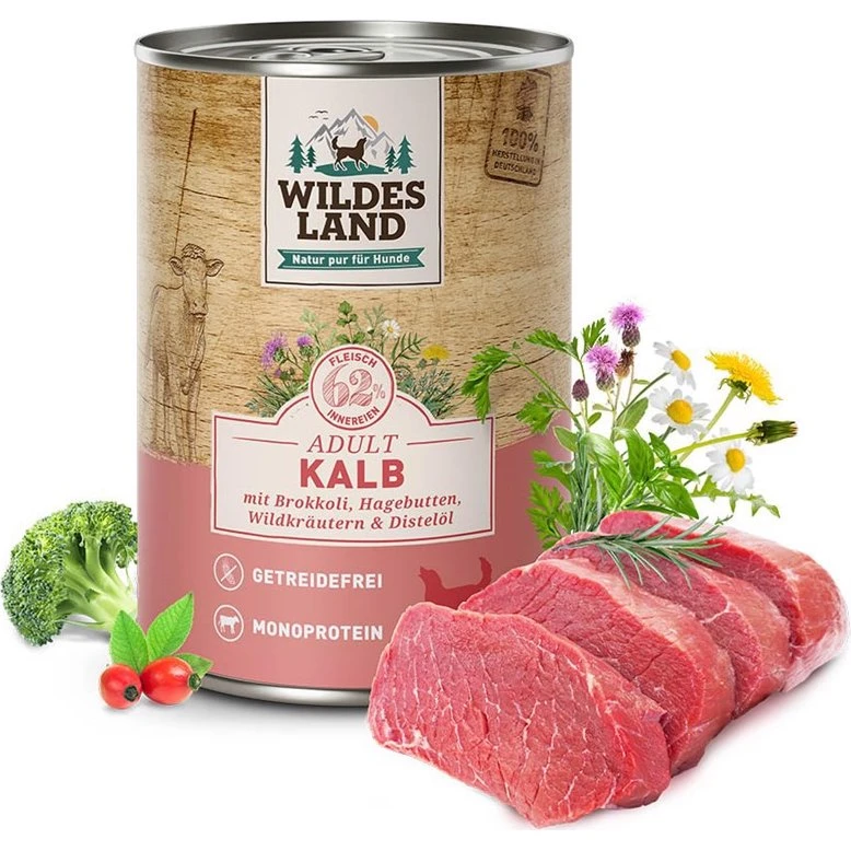 Wildes Land Classic Kalv Dåsemad, 400g
