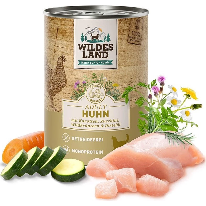 Wildes Land Classic Kylling Dåsemad til Hunde, 400g