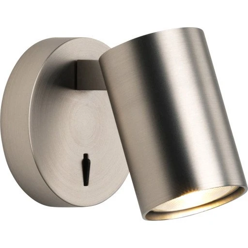 Astro Ascoli Single væglampe, aluminium, med afbryder