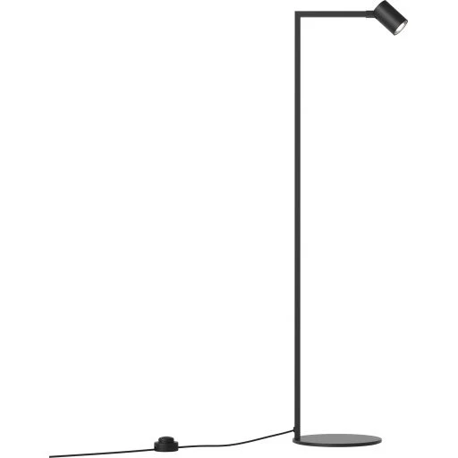 Astro Ascoli gulvlampe, sort, justerbar spot