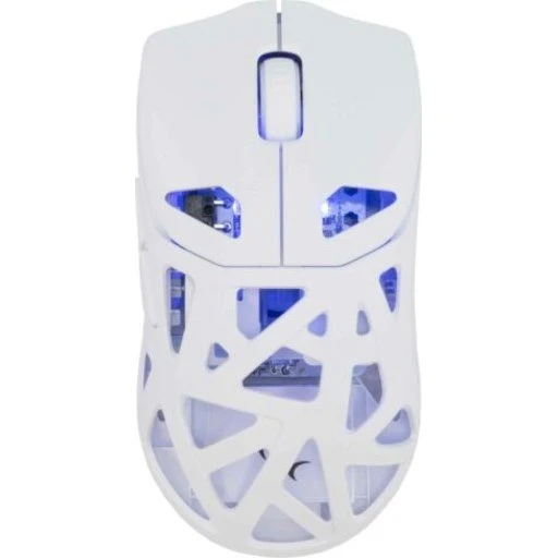 WhiteShark Dagonet Trådløs Gamingmus, Hvid, 50g, 24000 DPI