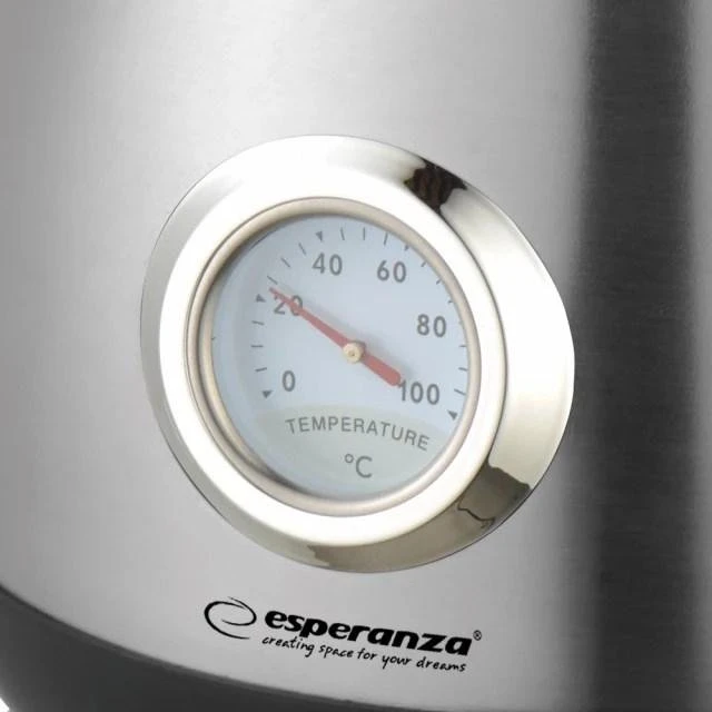 Esperanza Thames Elkedel 1,7 L 2200 W Sort/Steel