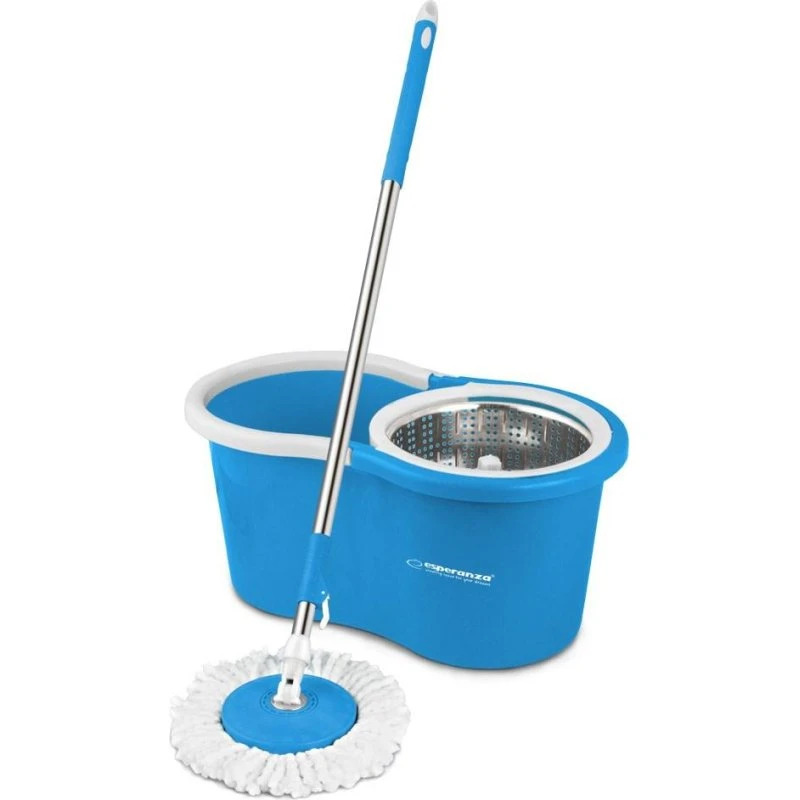Esperanza Rotary Mop med spand, blå/hvid