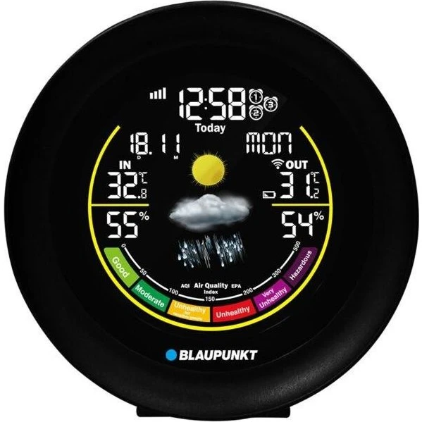 Blaupunkt WS35BK Vejrstation med WiFi, Sort
