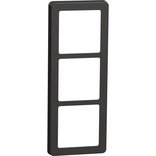 LK Fuga Base 63 3-modul koksgrå ramme