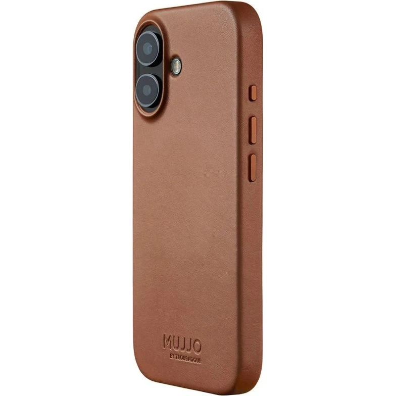 Mujjo MagSafe Lædercover til iPhone 17 - Tan