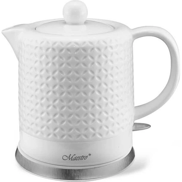 Maestro MR-067 Elkedel 1,2 l, Hvid Keramik, 1.200 W
