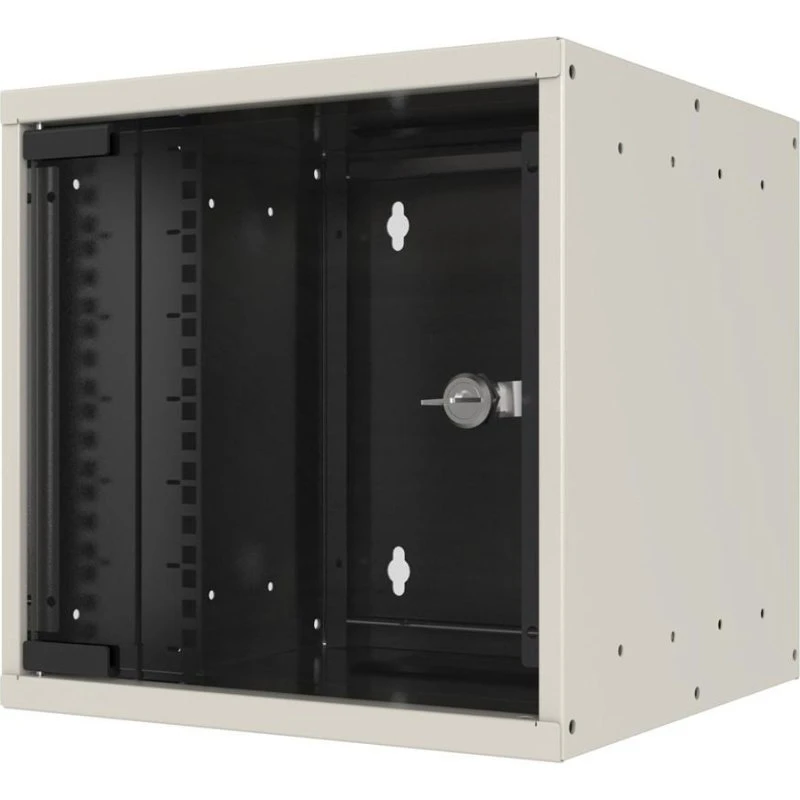 EFB Elektronik WGB-1004WS.30 4U Væghængt Rackskab, Hvid, Glasdør, 30 kg