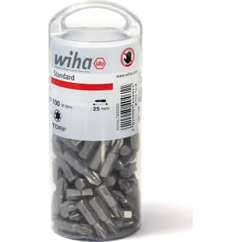 Wiha TORX® T20 25 mm, 100 stk. i boks