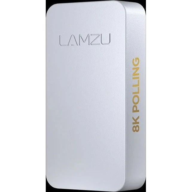 Lamzu Paro 8K Trådløs Gaming-Mus, Hvid, Optisk Sensor