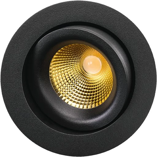 SG Armaturen Junistar Lux indbygningsspot 2700K sort/guld