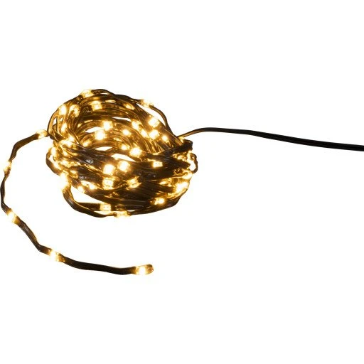 Konstsmide Shinline LED-lyskæde, 400 lys, 20 m, sort