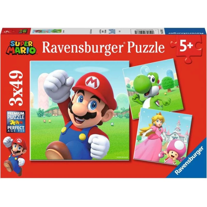 Ravensburger Super Mario 3x49 Brikker Puslespil