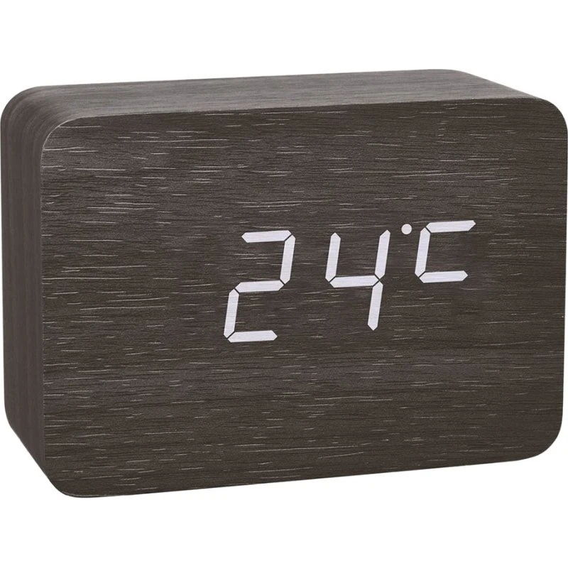 TFA CLOCCO LED Alarmur, Sort, Desktop
