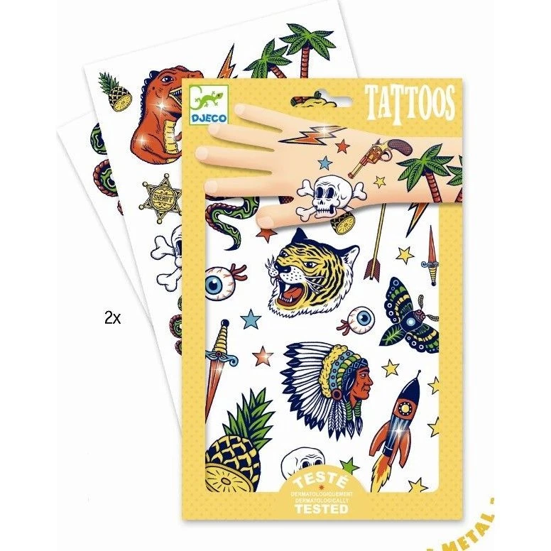 Djeco Bang Bang - Tatoveringer, 2 ark