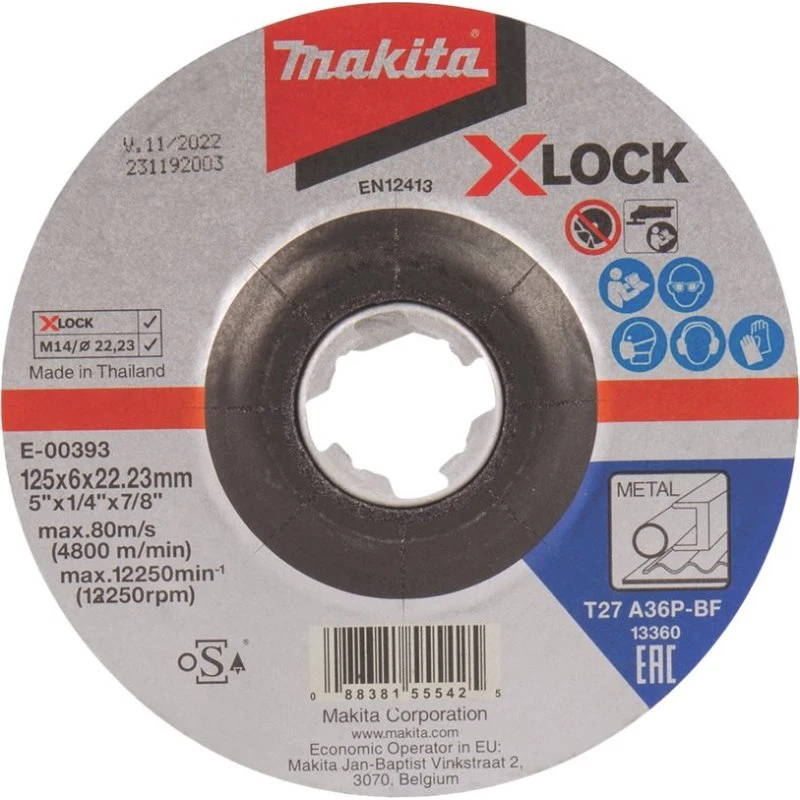 Makita Kværneskive 125 mm A36P-BF til GA041GM201/XGT GA041GZ
