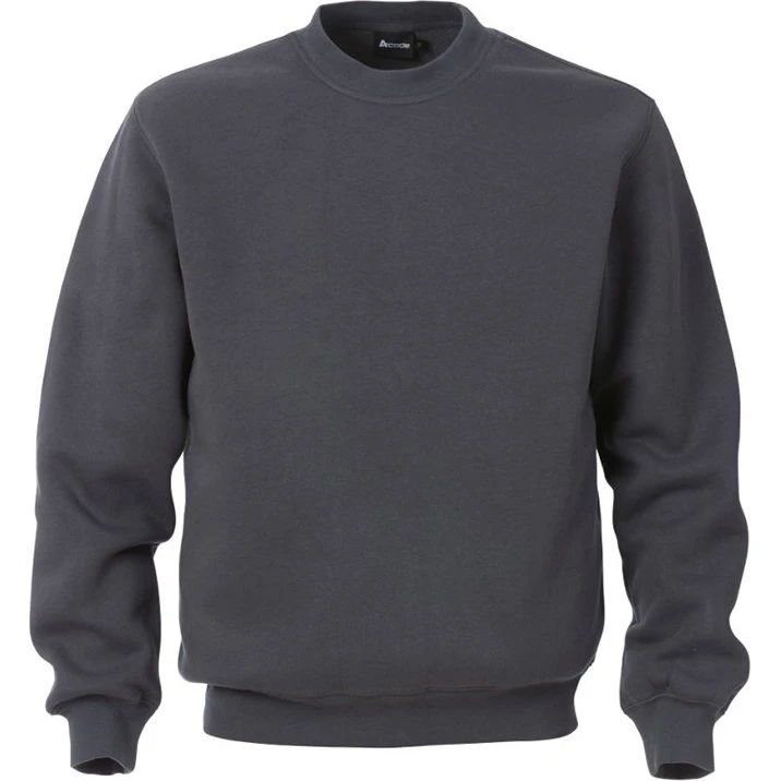 Fristads A-Code Klassisk Sweatshirt, Mørkegrå, L