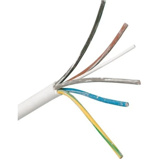 PKAJ 5x0,75 mm² Hvid 100 meter Plastkabel